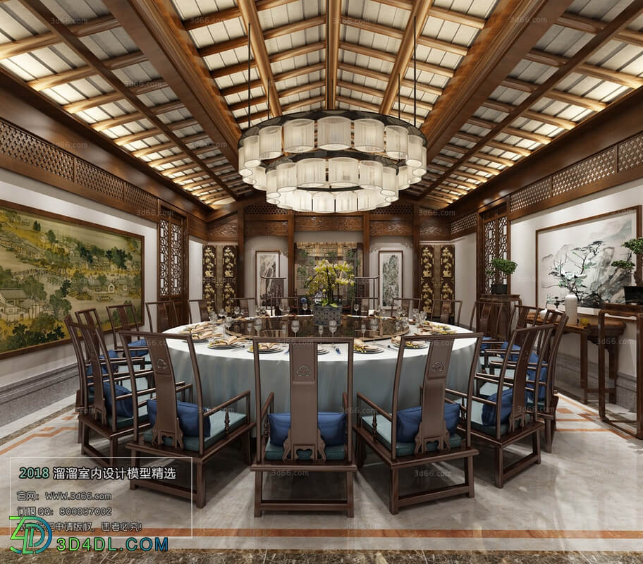 3D66 2018 Chinese Style Room Space C009